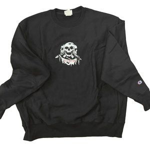 Discharge, Born To Die, Embroidered Original 3 Skulls, Champion Sweatshirt XL